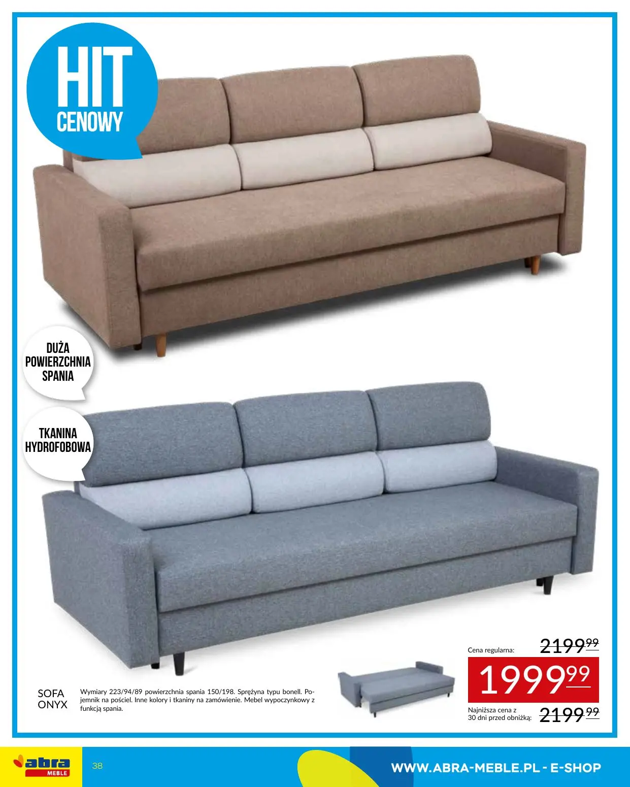 gazetka promocyjna abra meble Hity cenowe - Strona 38