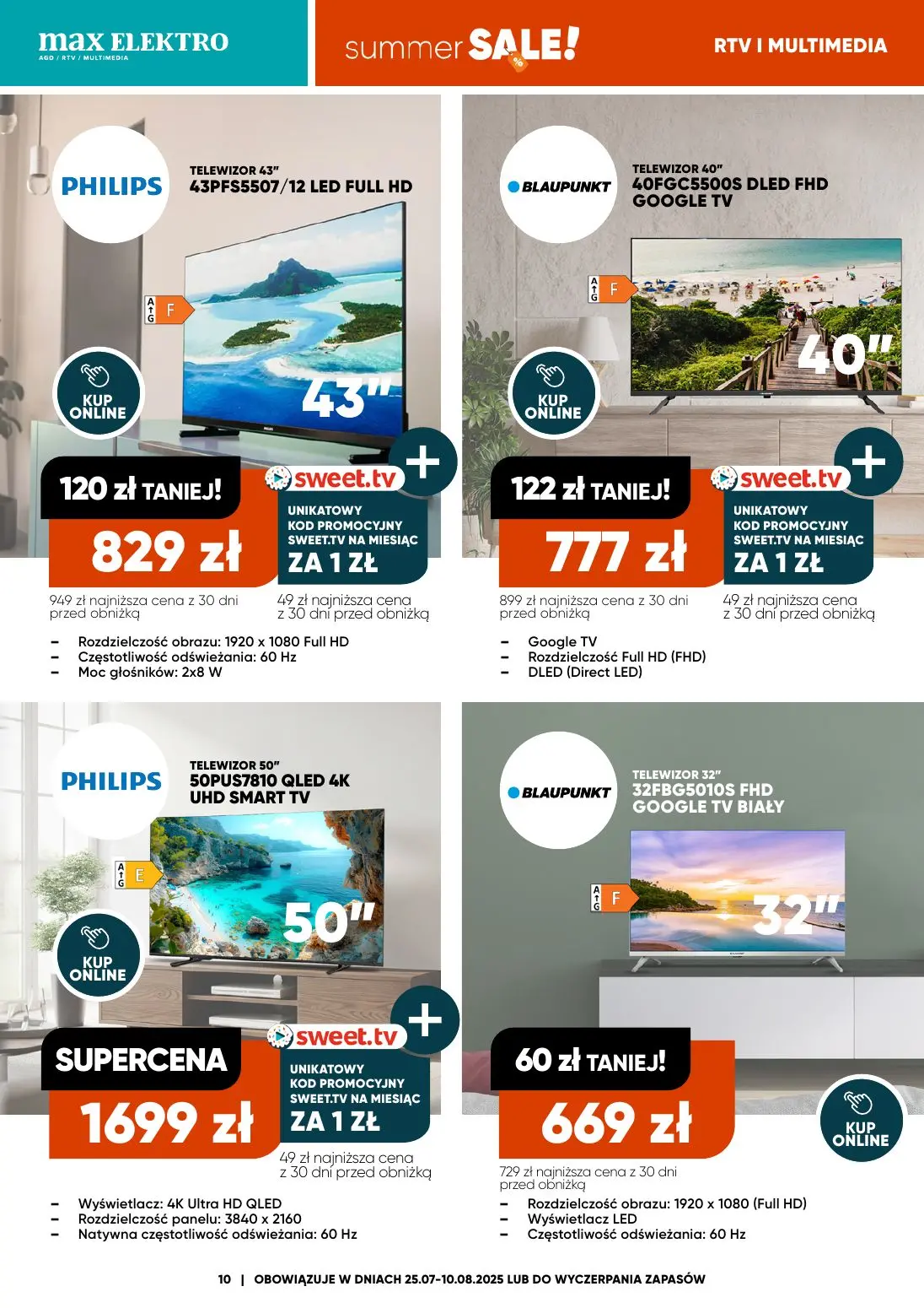 gazetka promocyjna max ELEKTRO Summer Sale! - Strona 10
