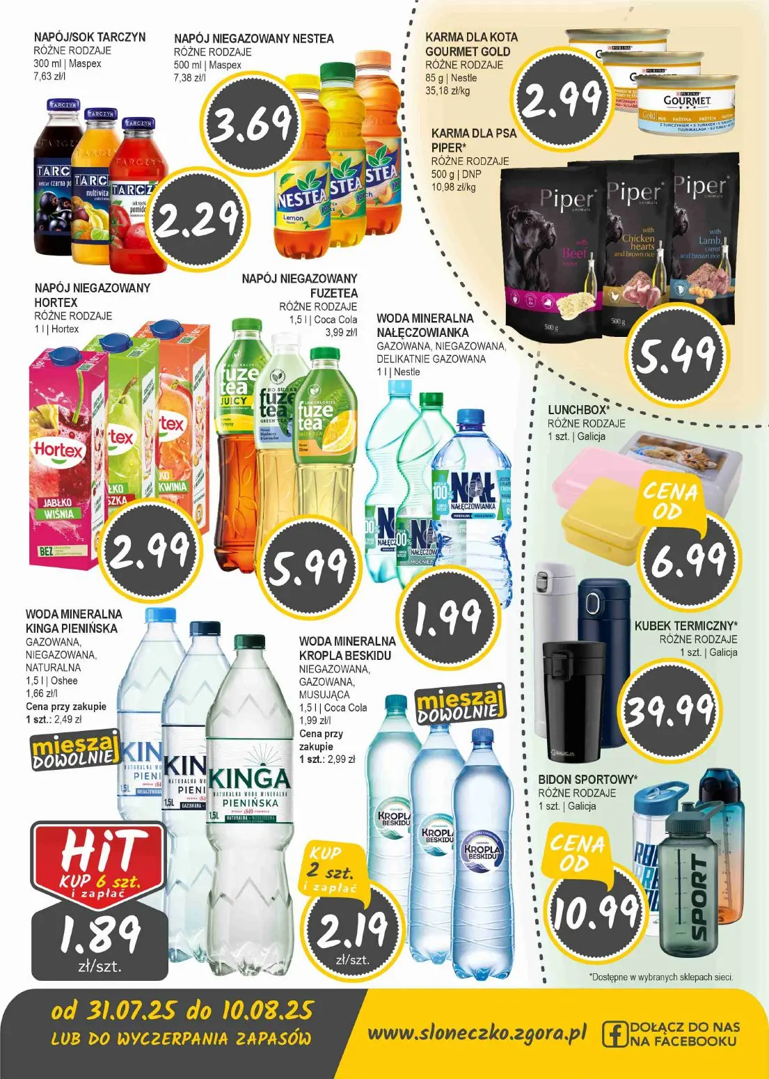 gazetka promocyjna Słoneczko Sklepy własne - województwo lubuskie, dolnośląskie i wielkopolskie. - Strona 10