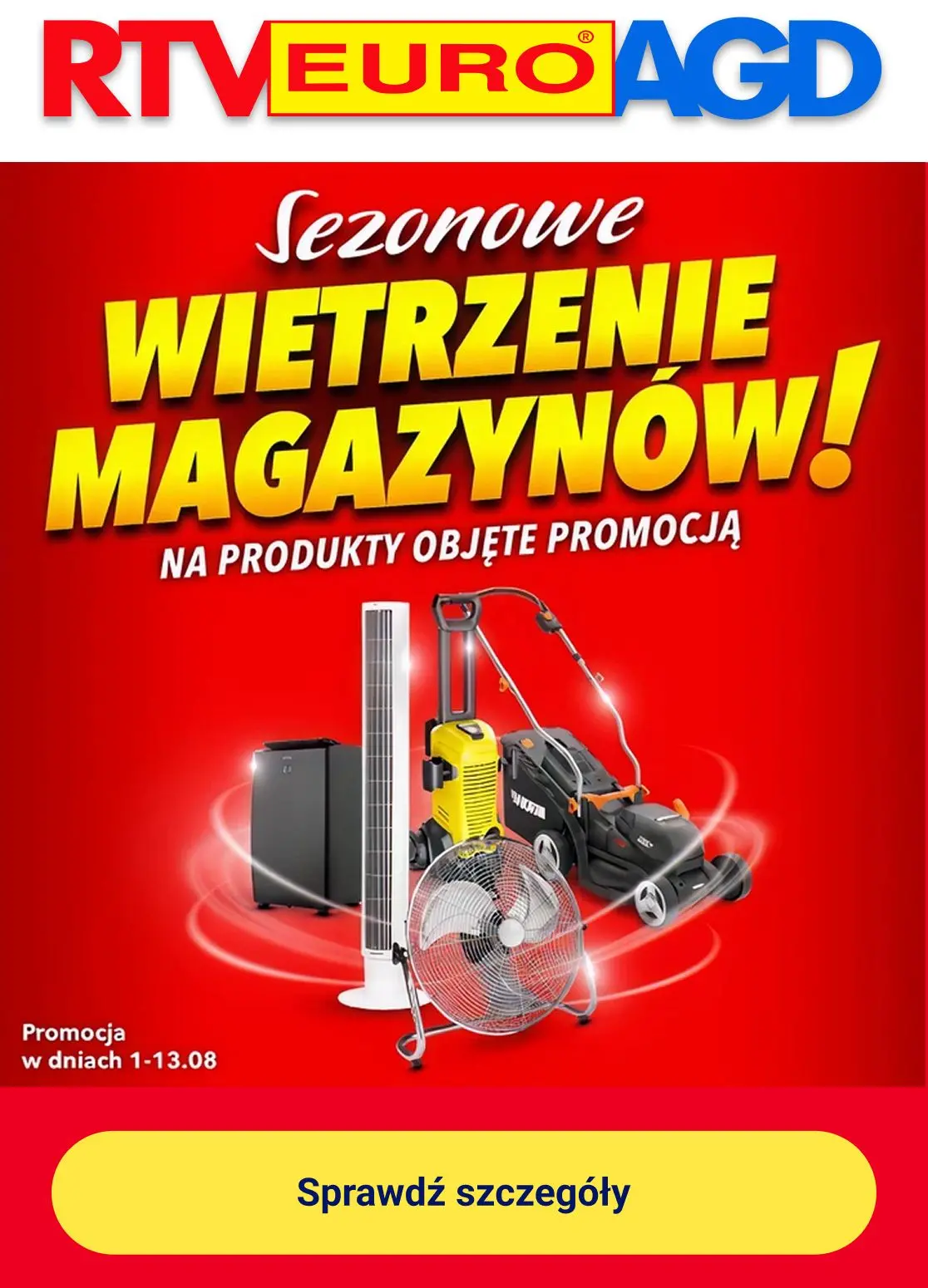 gazetka promocyjna RTV EURO AGD Sezonowe wietrzenie magazynów - Strona 1