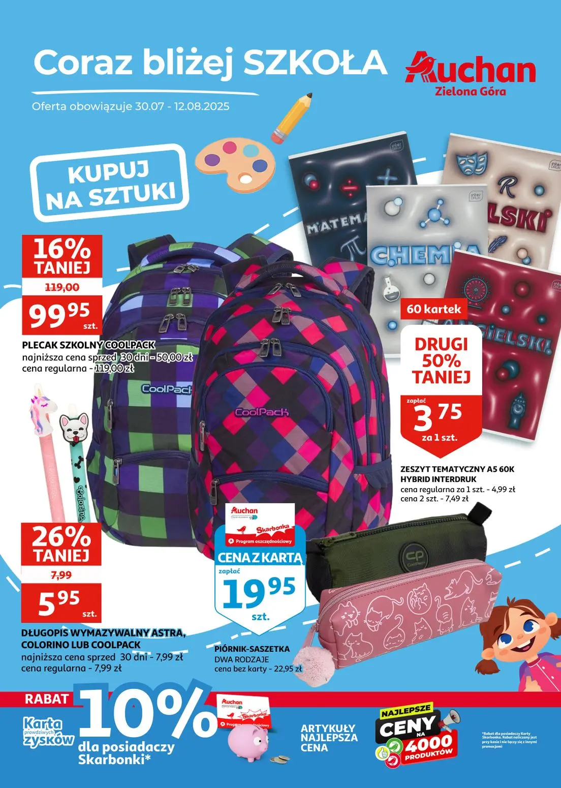 gazetka promocyjna Auchan Zielona Góra - Szkoła - Strona 1