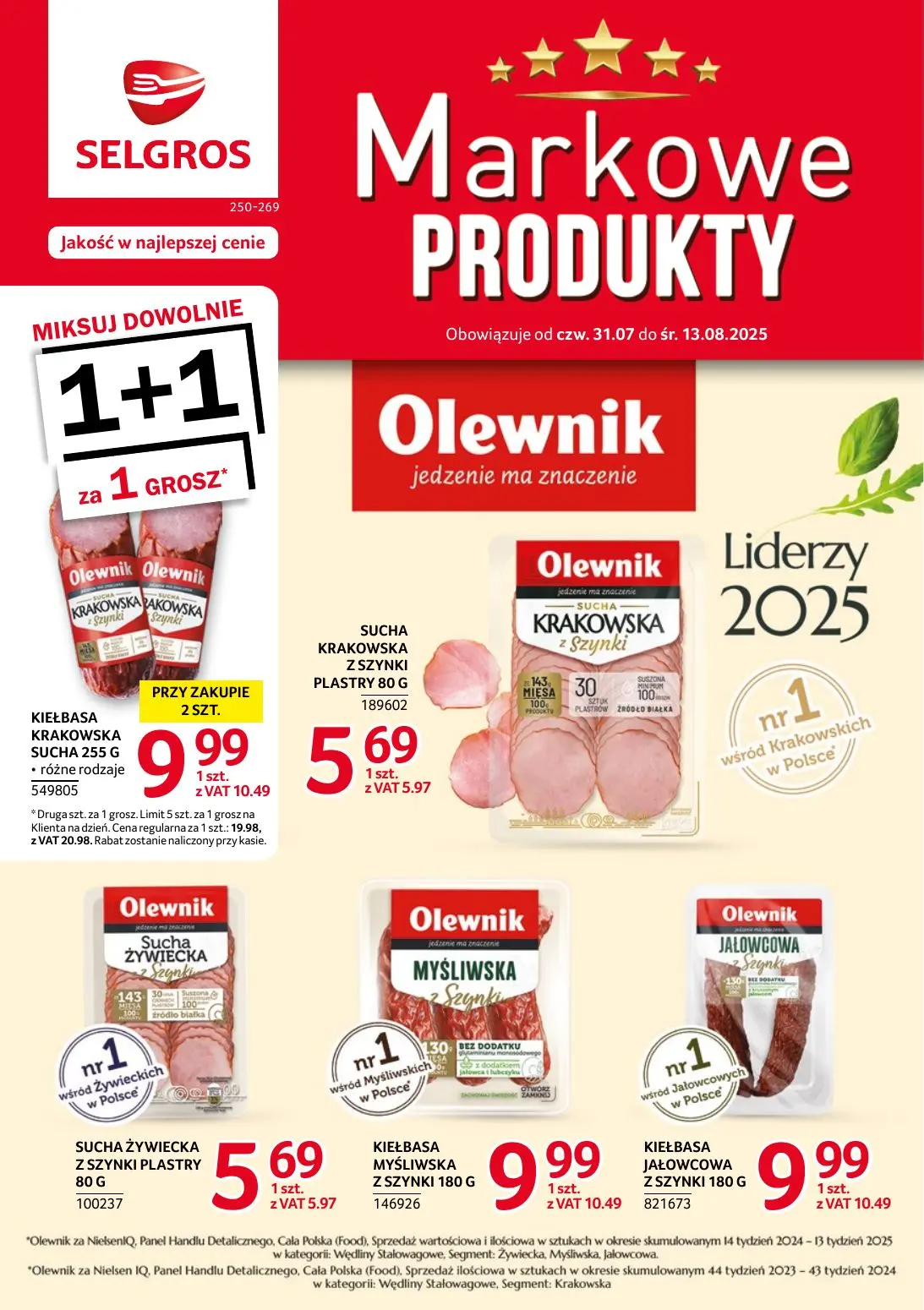 gazetka promocyjna SELGROS Markowe Produkty - Strona 1