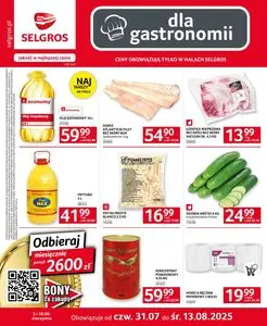 Gazetka promocyjna SELGROS, ważna od 2025-07-31 do 2025-08-13.