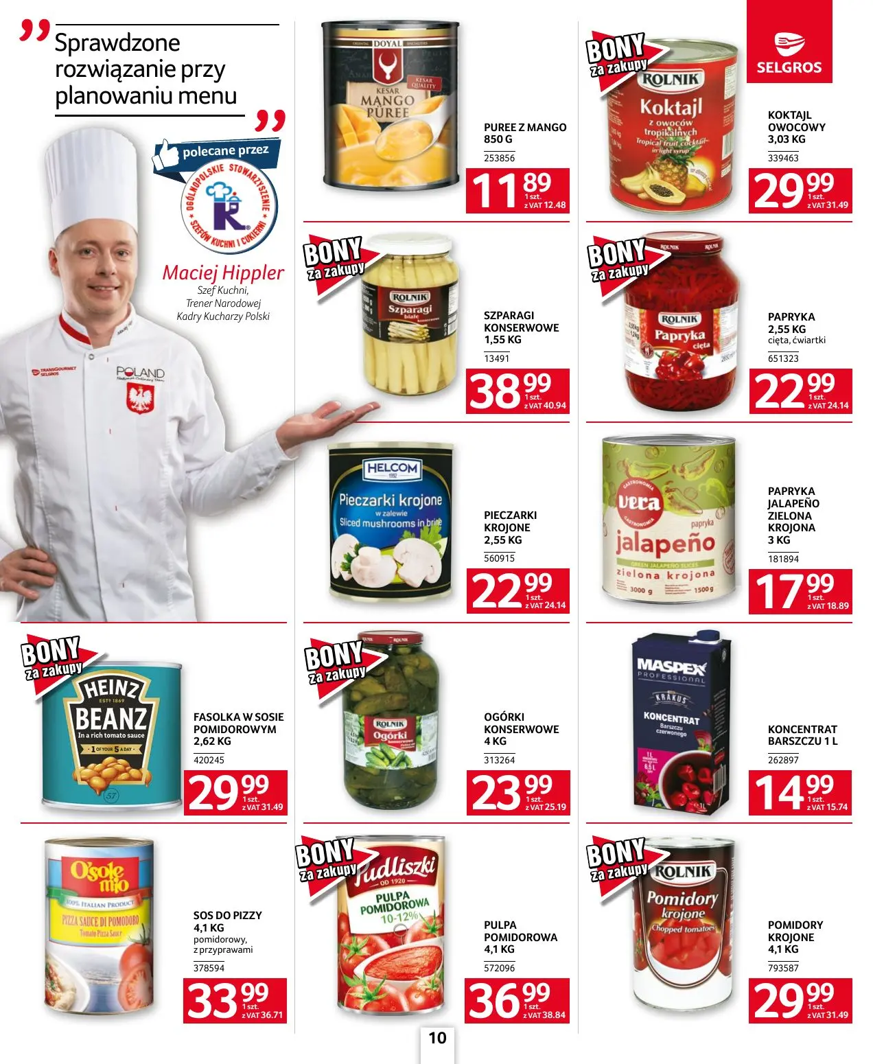 gazetka promocyjna SELGROS Oferta dla gastronomii - Strona 10