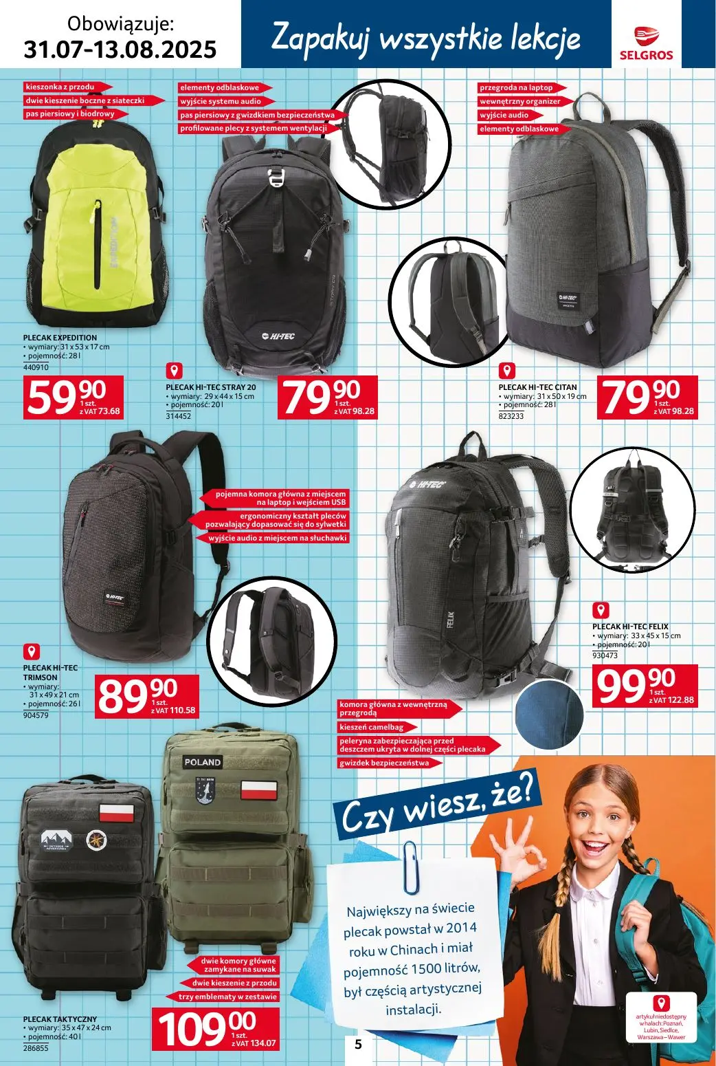 gazetka promocyjna SELGROS Katalog Szkoła - Strona 5