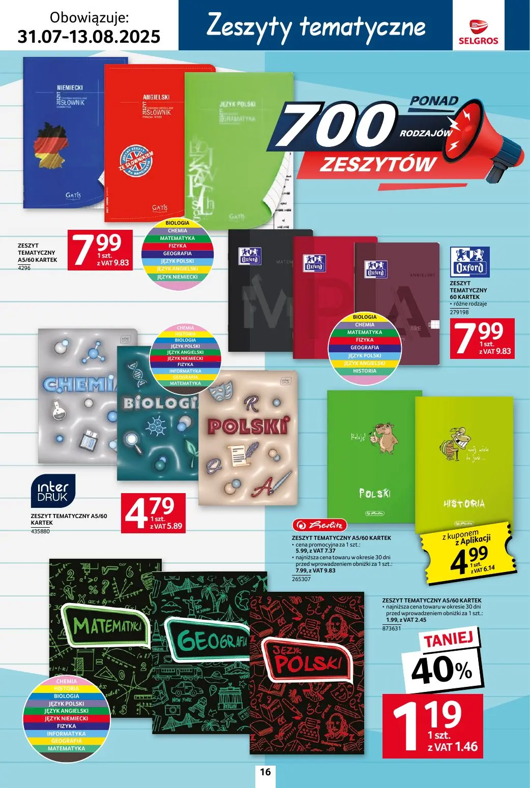 gazetka promocyjna SELGROS Katalog Szkoła - Strona 16