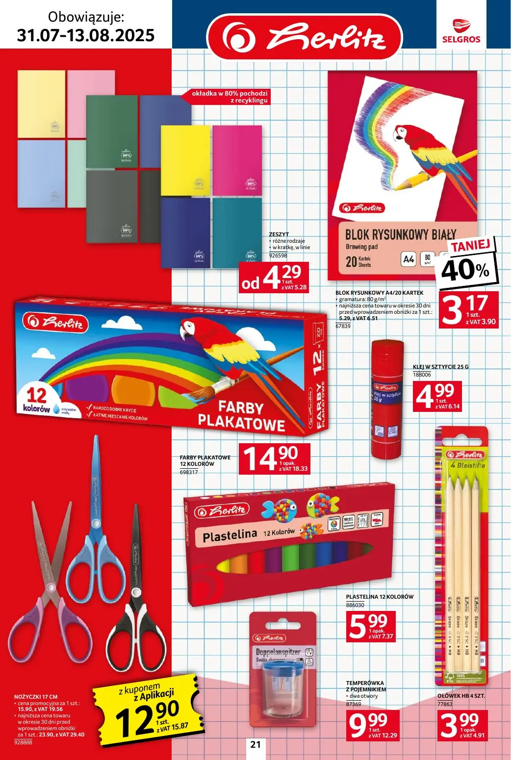 gazetka promocyjna SELGROS Katalog Szkoła - Strona 21