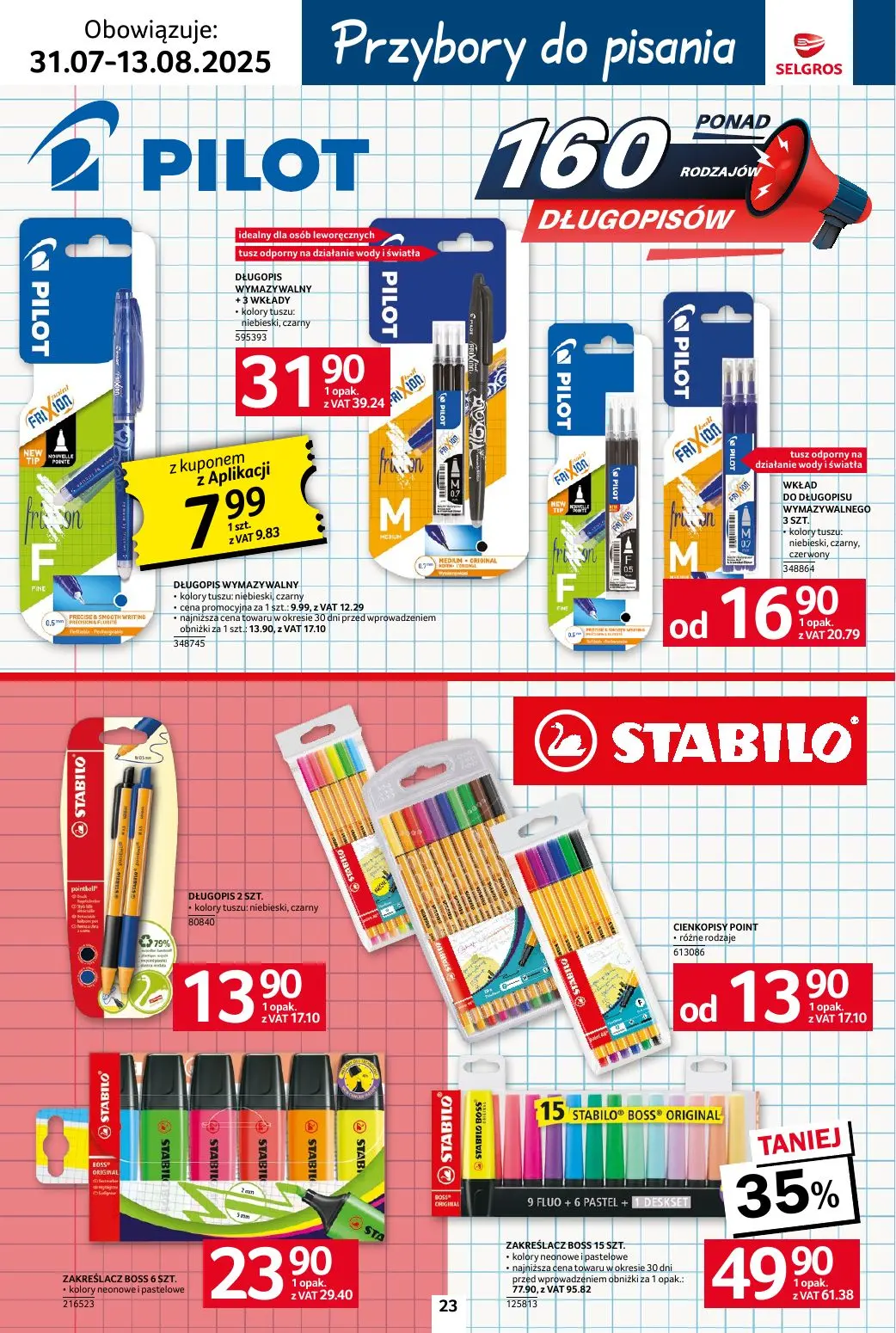 gazetka promocyjna SELGROS Katalog Szkoła - Strona 23