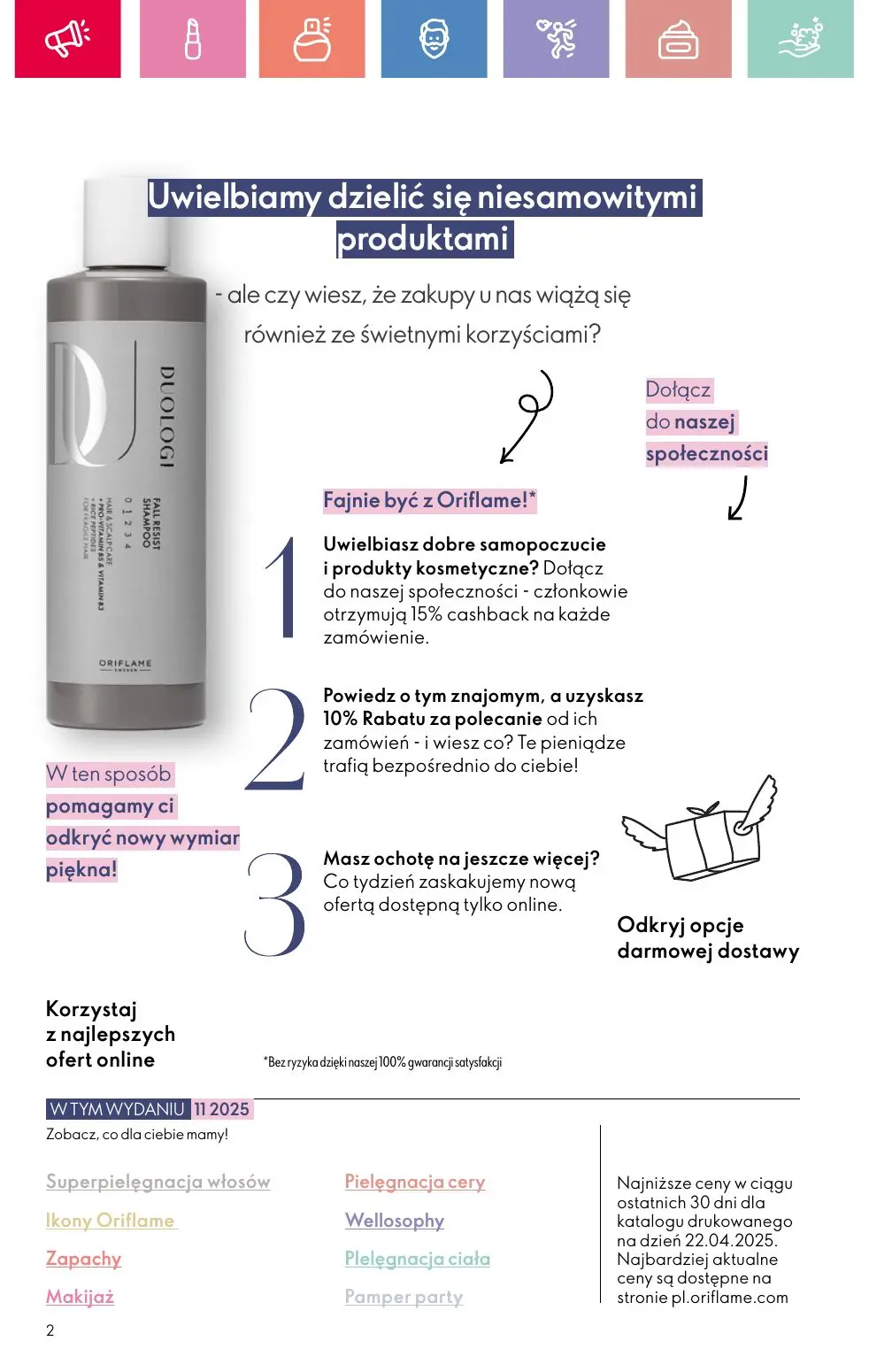 gazetka promocyjna ORIFLAME Zaawansowana pielęgnacja włosów - Strona 2