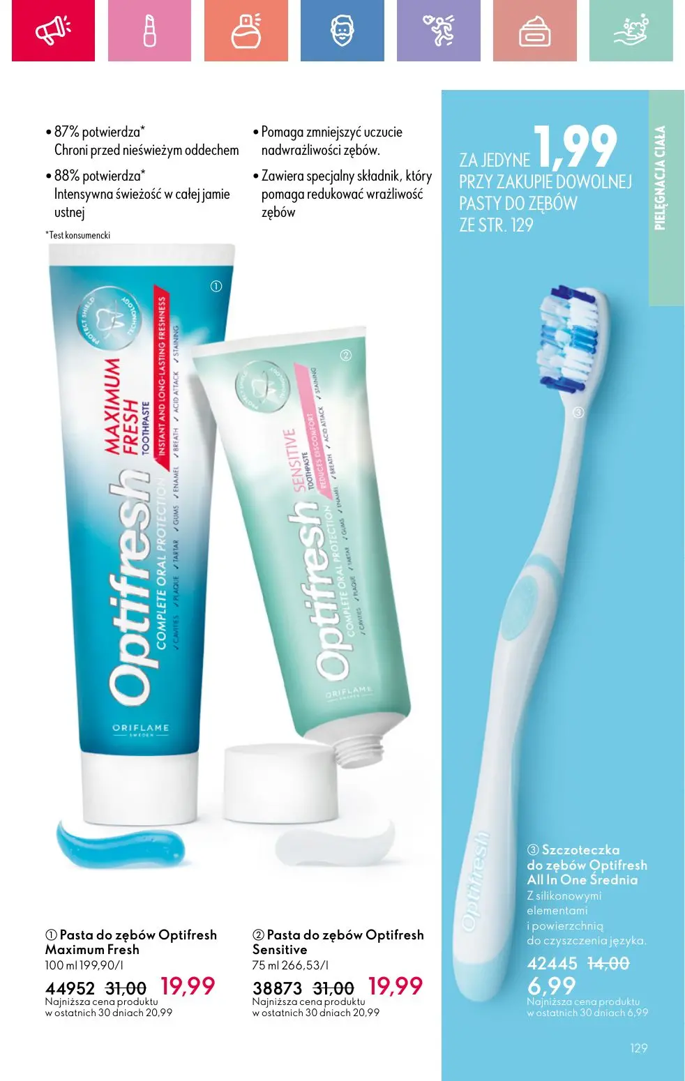 gazetka promocyjna ORIFLAME Zaawansowana pielęgnacja włosów - Strona 129