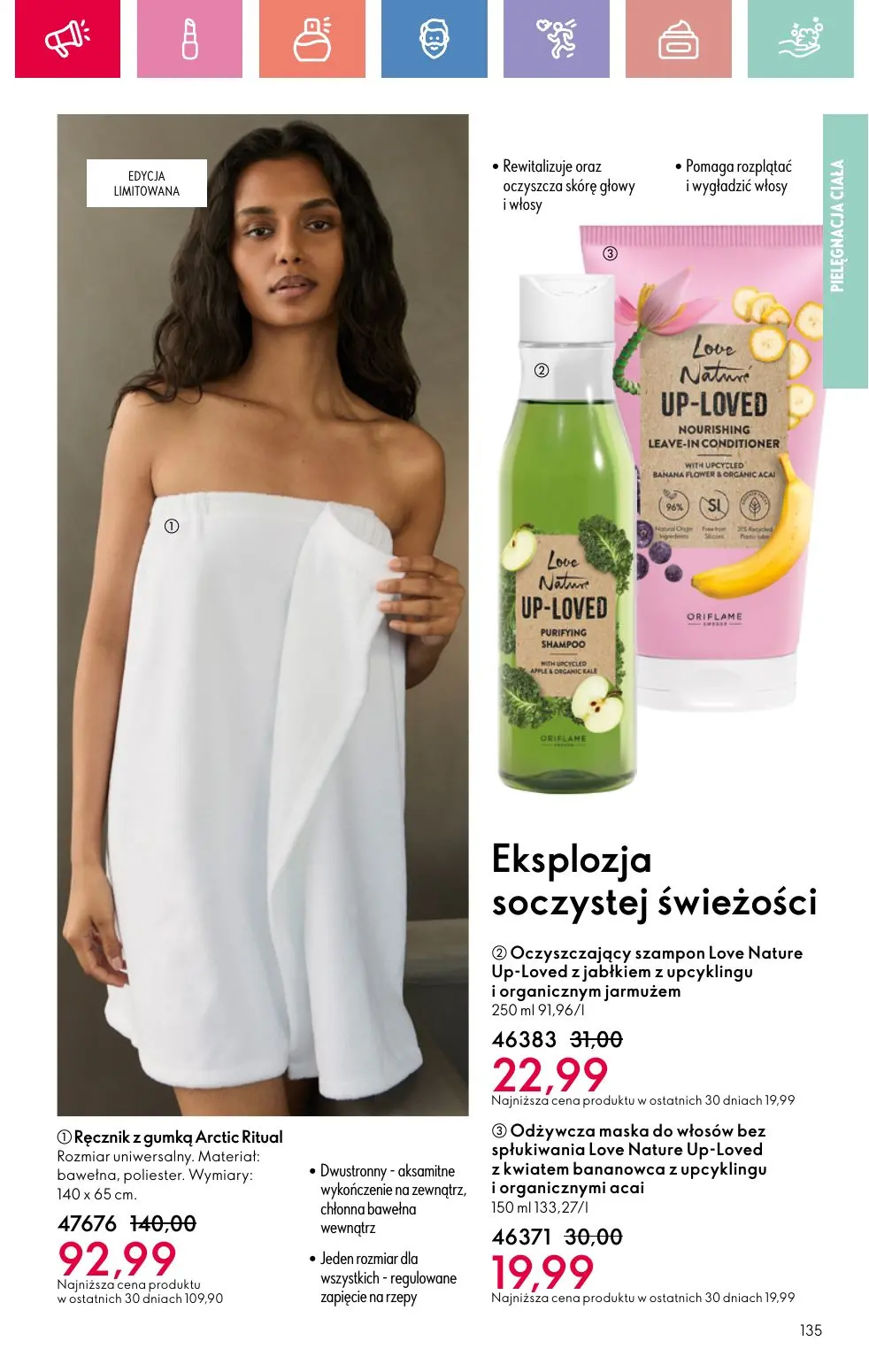 gazetka promocyjna ORIFLAME Zaawansowana pielęgnacja włosów - Strona 135
