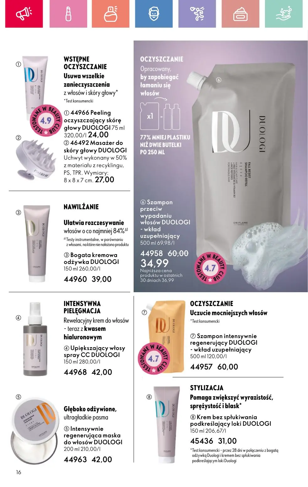 gazetka promocyjna ORIFLAME Zaawansowana pielęgnacja włosów - Strona 16