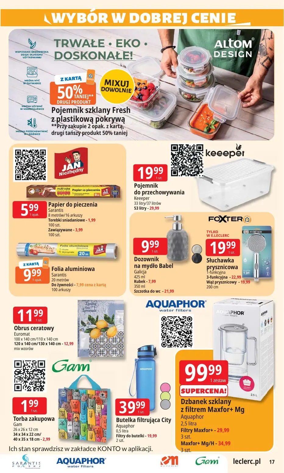 gazetka promocyjna E.Leclerc Wybór w dobrej cenie - Strona 17
