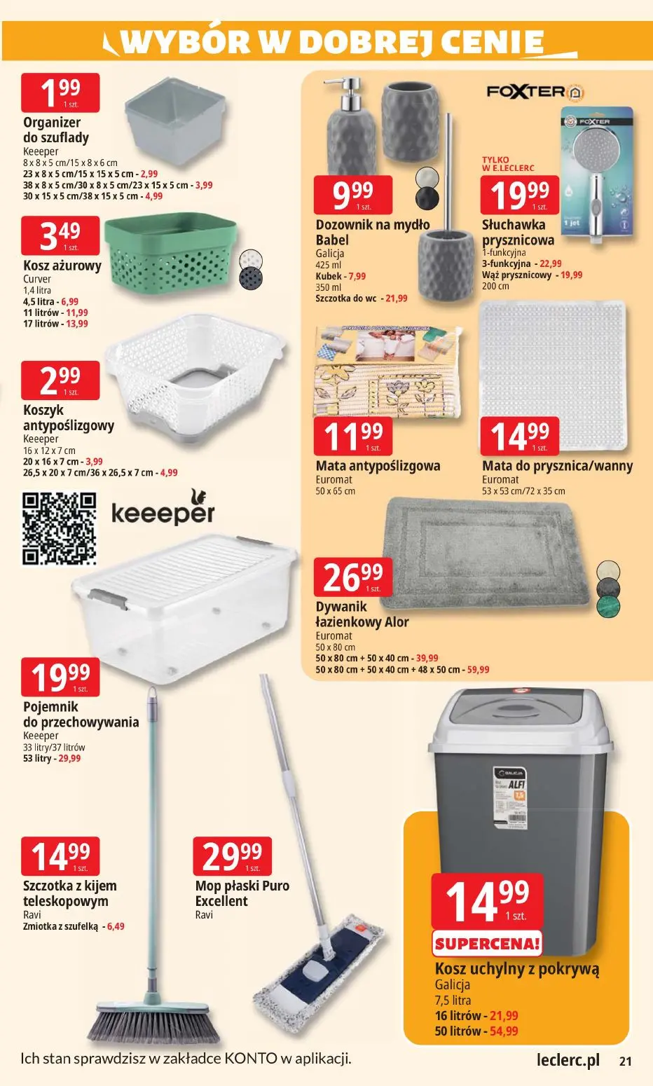 gazetka promocyjna E.Leclerc Wybór w dobrej cenie - Strona 21