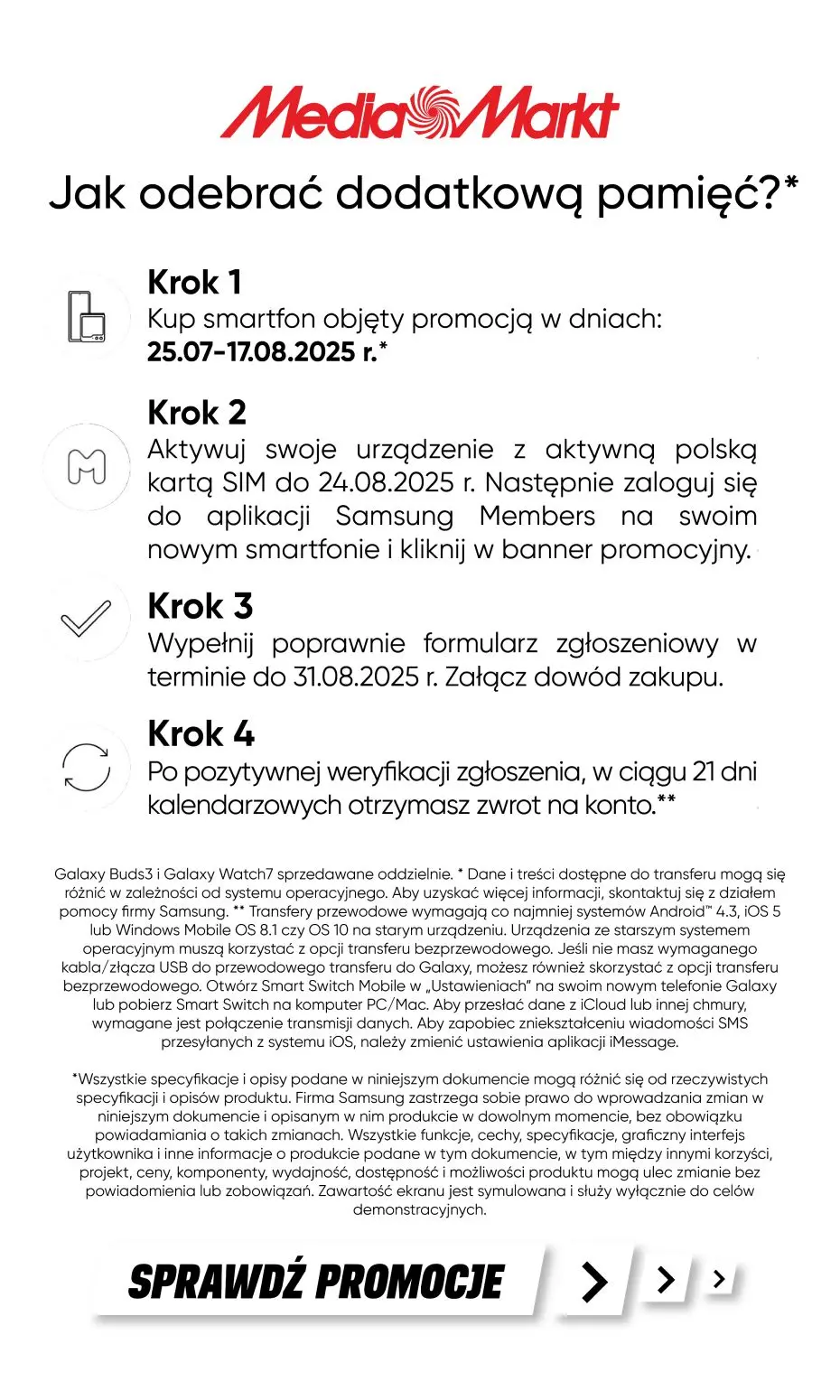 gazetka promocyjna Media Markt Zgarnij cashback przy zakupie premierowych smartfonów Samsung! - Strona 2