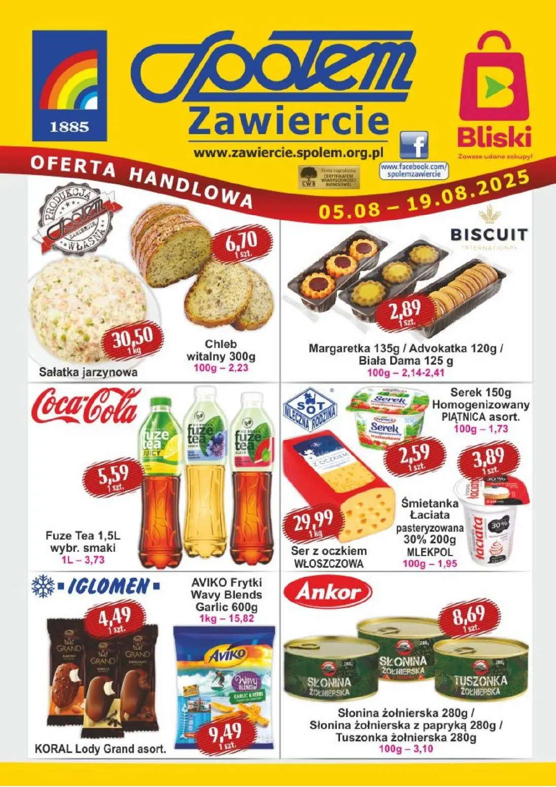 gazetka promocyjna Społem Zawiercie  - Strona 1