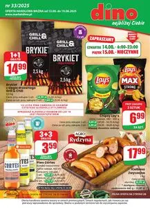 Gazetka promocyjna dino, ważna od 2025-08-13 do 2025-08-19.