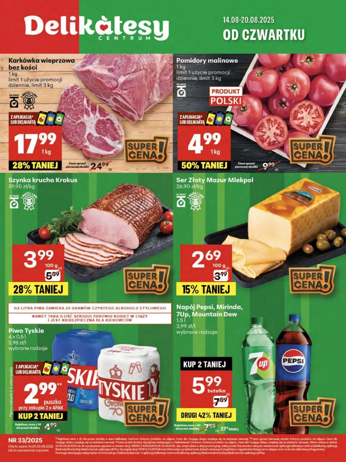 gazetka promocyjna Delikatesy Centrum Od czwartku - Strona 1