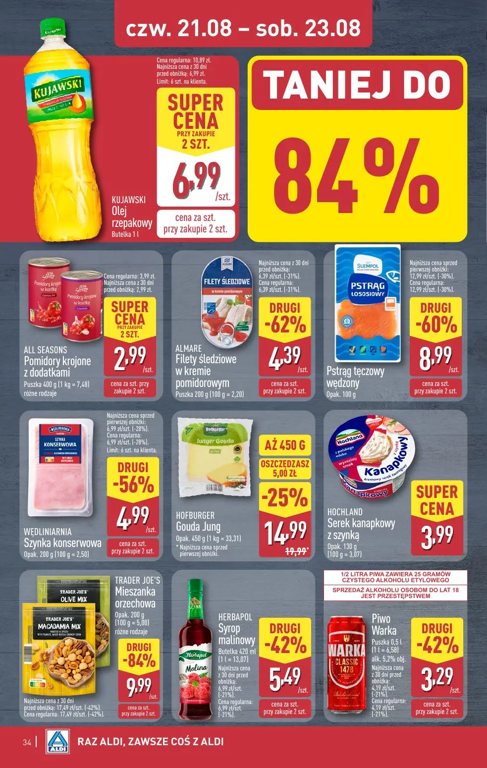 gazetka promocyjna ALDI Raz ALDI, zawsze coś z ALDI - Strona 34