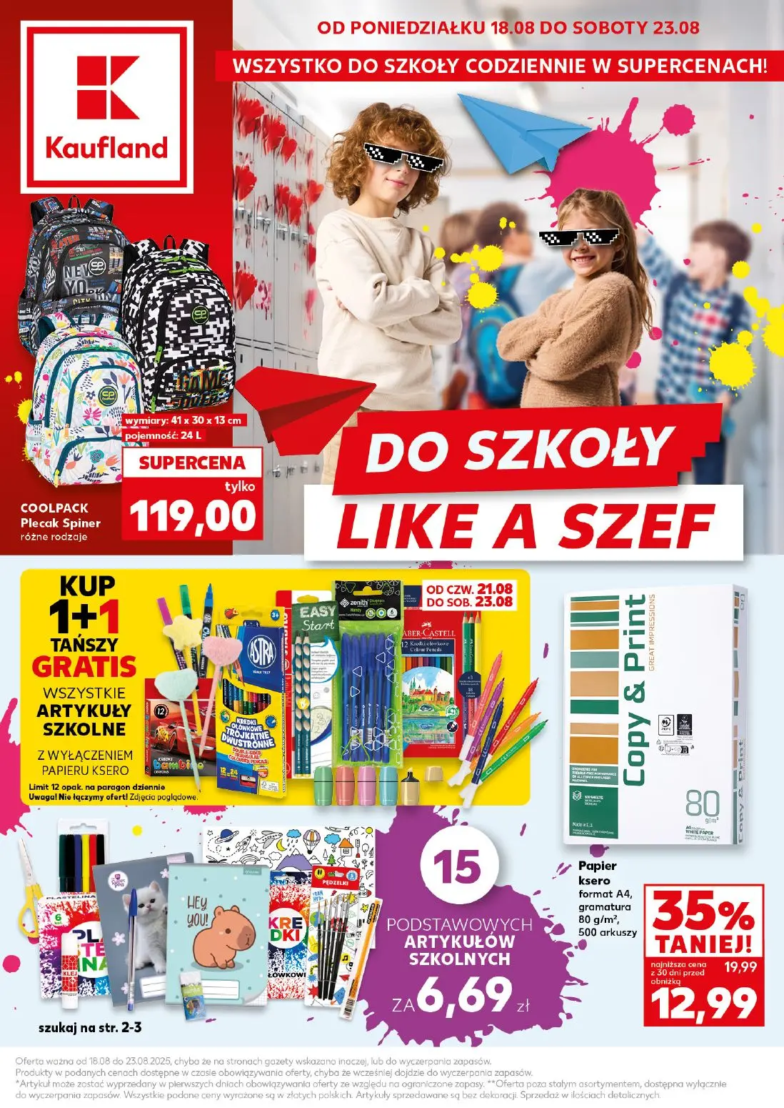 gazetka promocyjna Kaufland Do szkoły Like a Szef - Strona 1