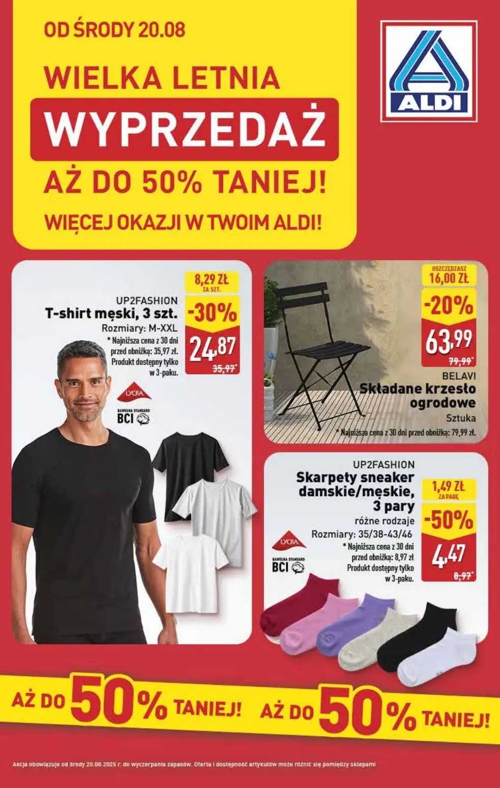 gazetka promocyjna ALDI Letnia wyprzedaż od środy ☀️ - Strona 1
