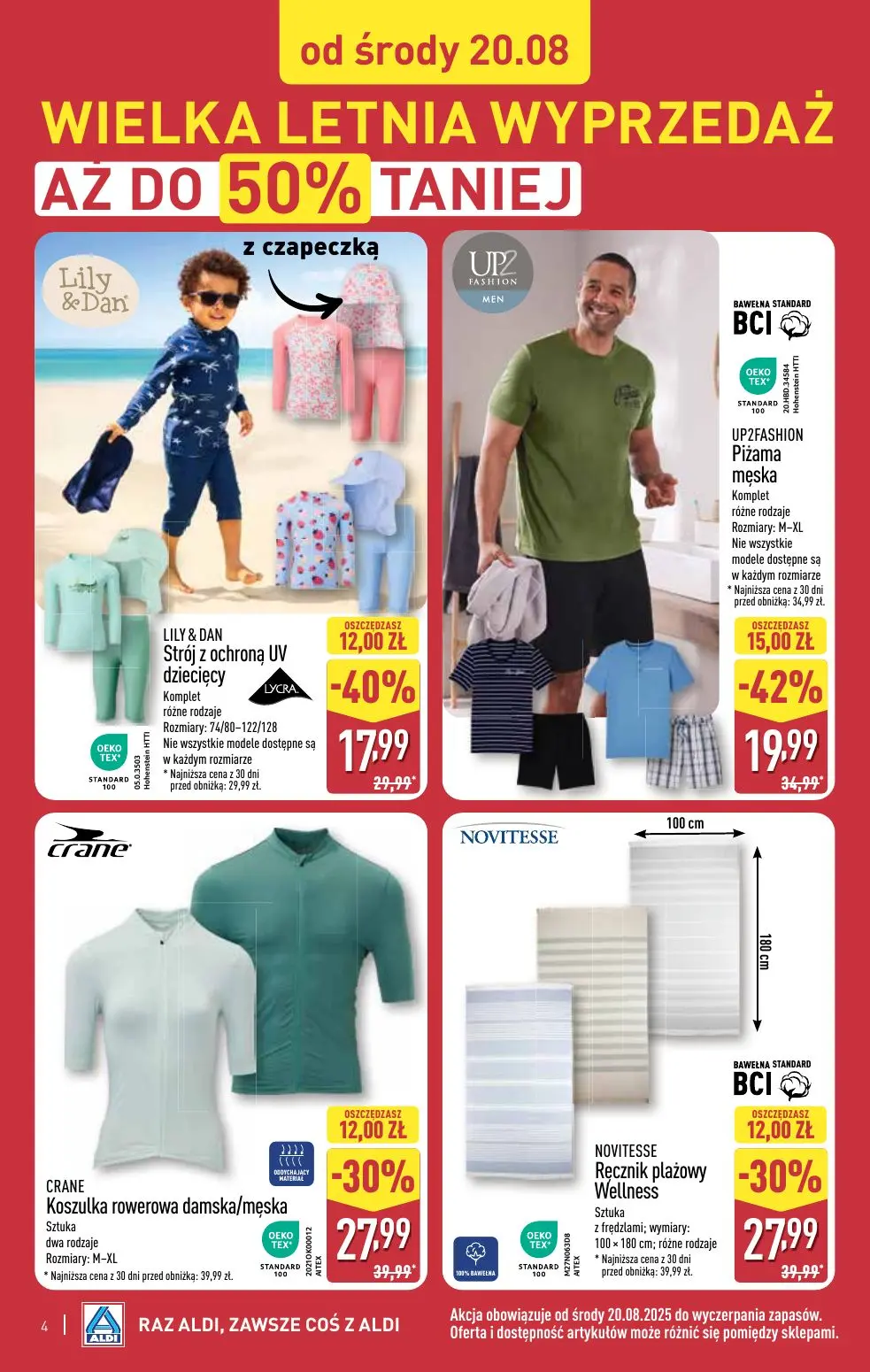 gazetka promocyjna ALDI Letnia wyprzedaż od środy ☀️ - Strona 4