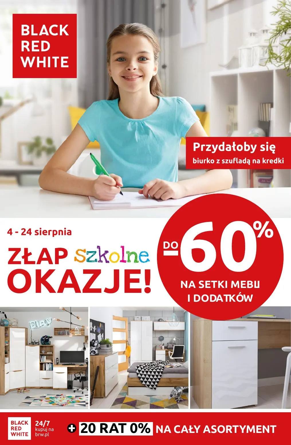 gazetka promocyjna Black Red White ZŁAP SZKOLNE OKAZJE DO -60% - Strona 1