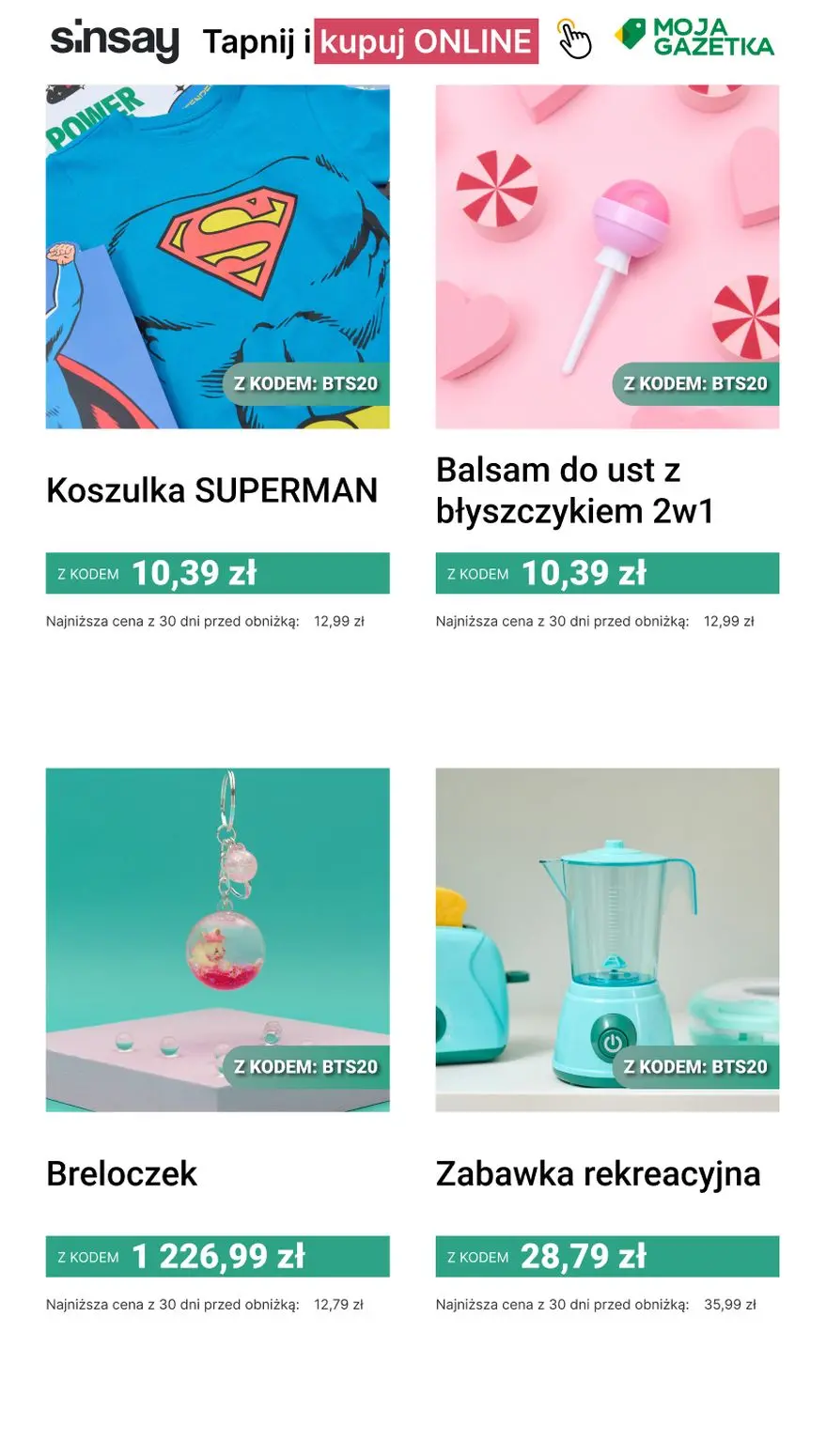gazetka promocyjna Sinsay 🔔 -20% na CAŁĄ kategorię Szkolna Oferta - Strona 3