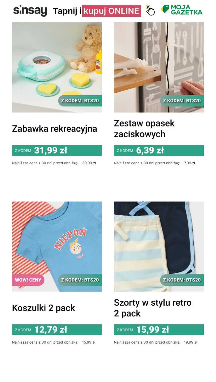gazetka promocyjna Sinsay 🔔 -20% na CAŁĄ kategorię Szkolna Oferta - Strona 4