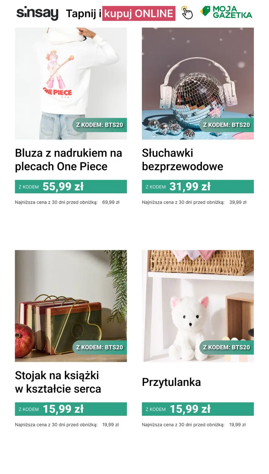 gazetka promocyjna Sinsay 🔔 -20% na CAŁĄ kategorię Szkolna Oferta - Strona 8