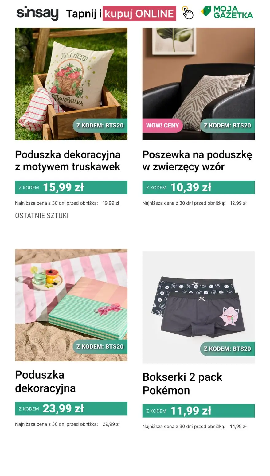 gazetka promocyjna Sinsay 🔔 -20% na CAŁĄ kategorię Szkolna Oferta - Strona 10