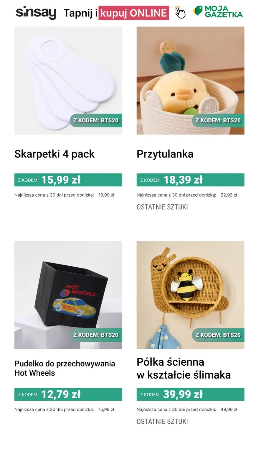 gazetka promocyjna Sinsay 🔔 -20% na CAŁĄ kategorię Szkolna Oferta - Strona 12
