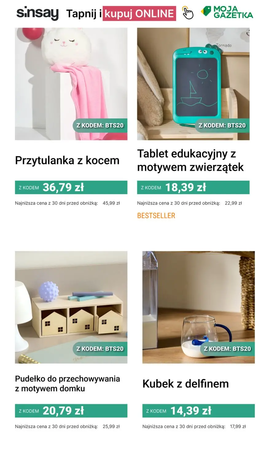 gazetka promocyjna Sinsay 🔔 -20% na CAŁĄ kategorię Szkolna Oferta - Strona 13
