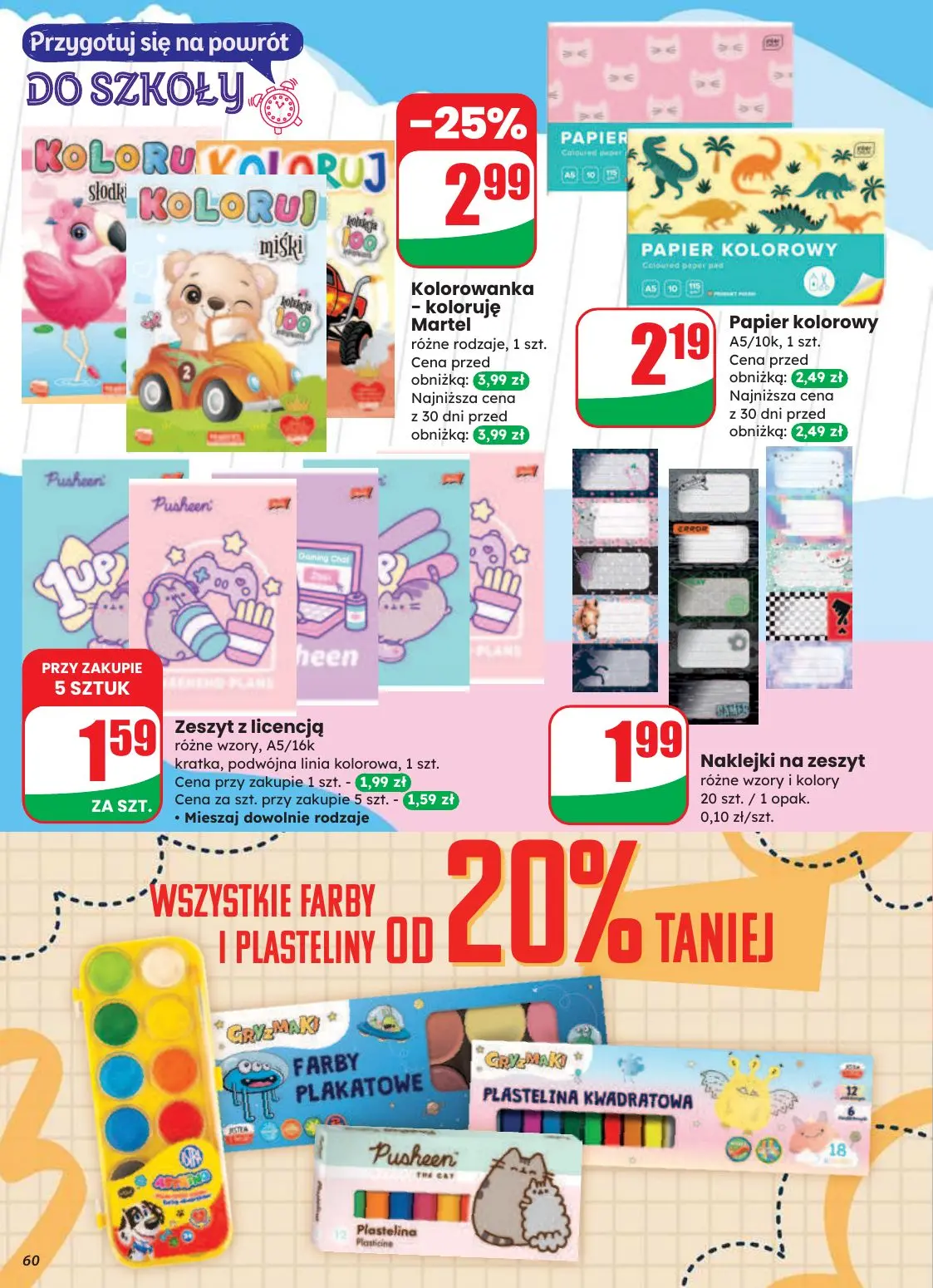 gazetka promocyjna dino Powrót do szkoły - Strona 60