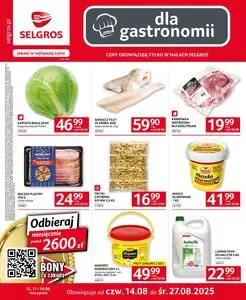 Gazetka promocyjna SELGROS, ważna od 2025-08-14 do 2025-08-27.