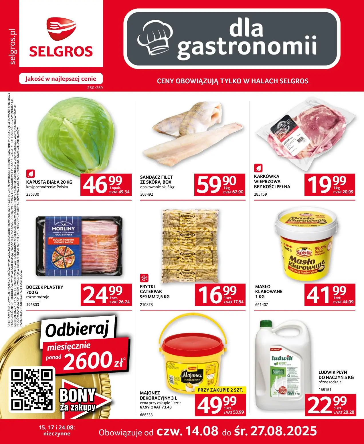 gazetka promocyjna SELGROS Oferta gastronomiczna - Strona 1