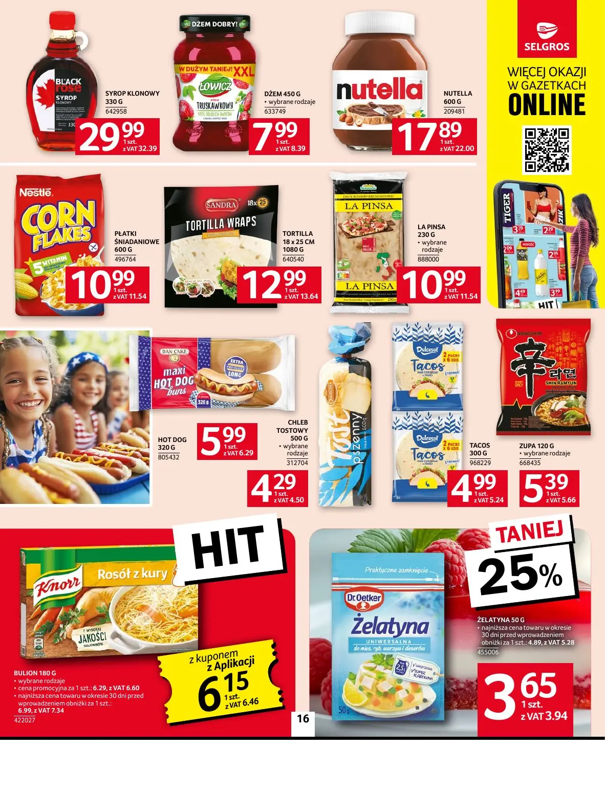 gazetka promocyjna SELGROS Oferta spożywcza - Strona 16