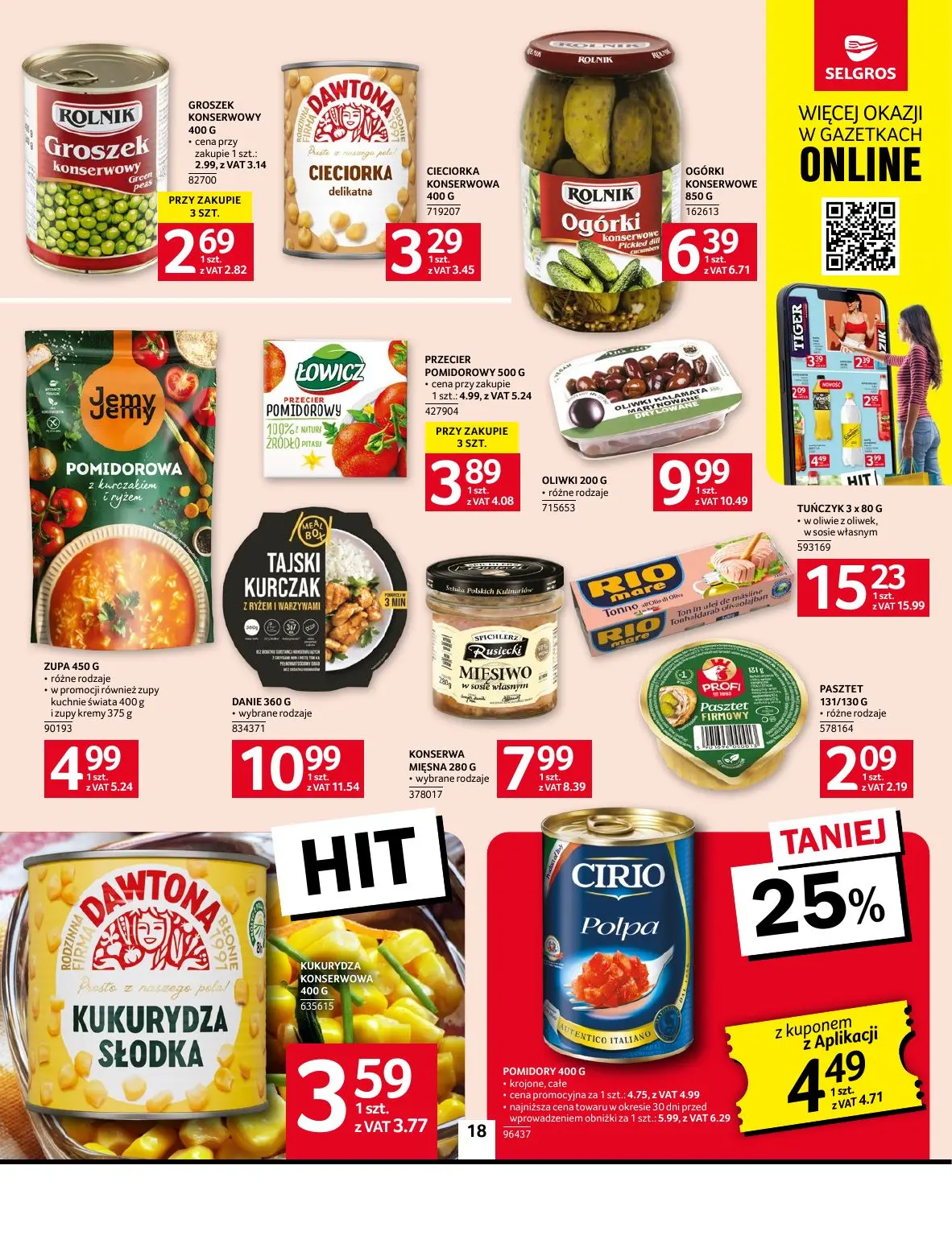 gazetka promocyjna SELGROS Oferta spożywcza - Strona 18
