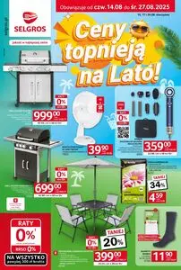 Gazetka promocyjna SELGROS, ważna od 2025-08-14 do 2025-08-27.