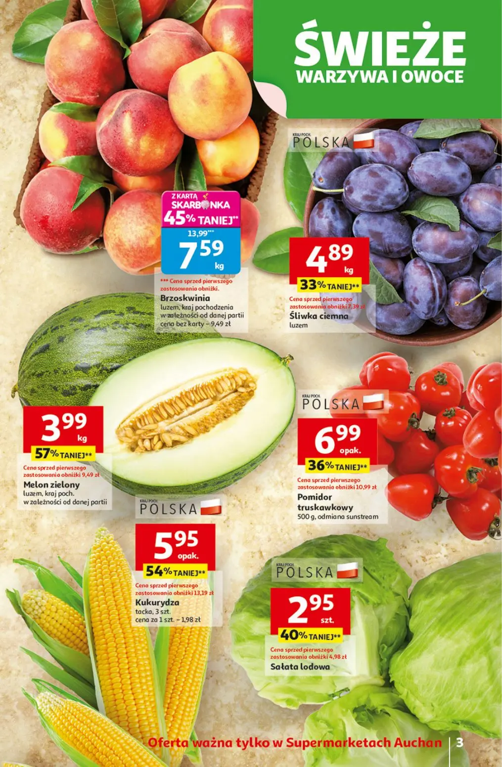 gazetka promocyjna Auchan Supermarket Odlotowe ceny - Strona 3