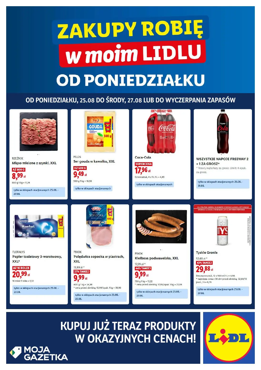 gazetka promocyjna LIDL Zakupy robię w moim Lidlu od poniedziałku - Strona 1