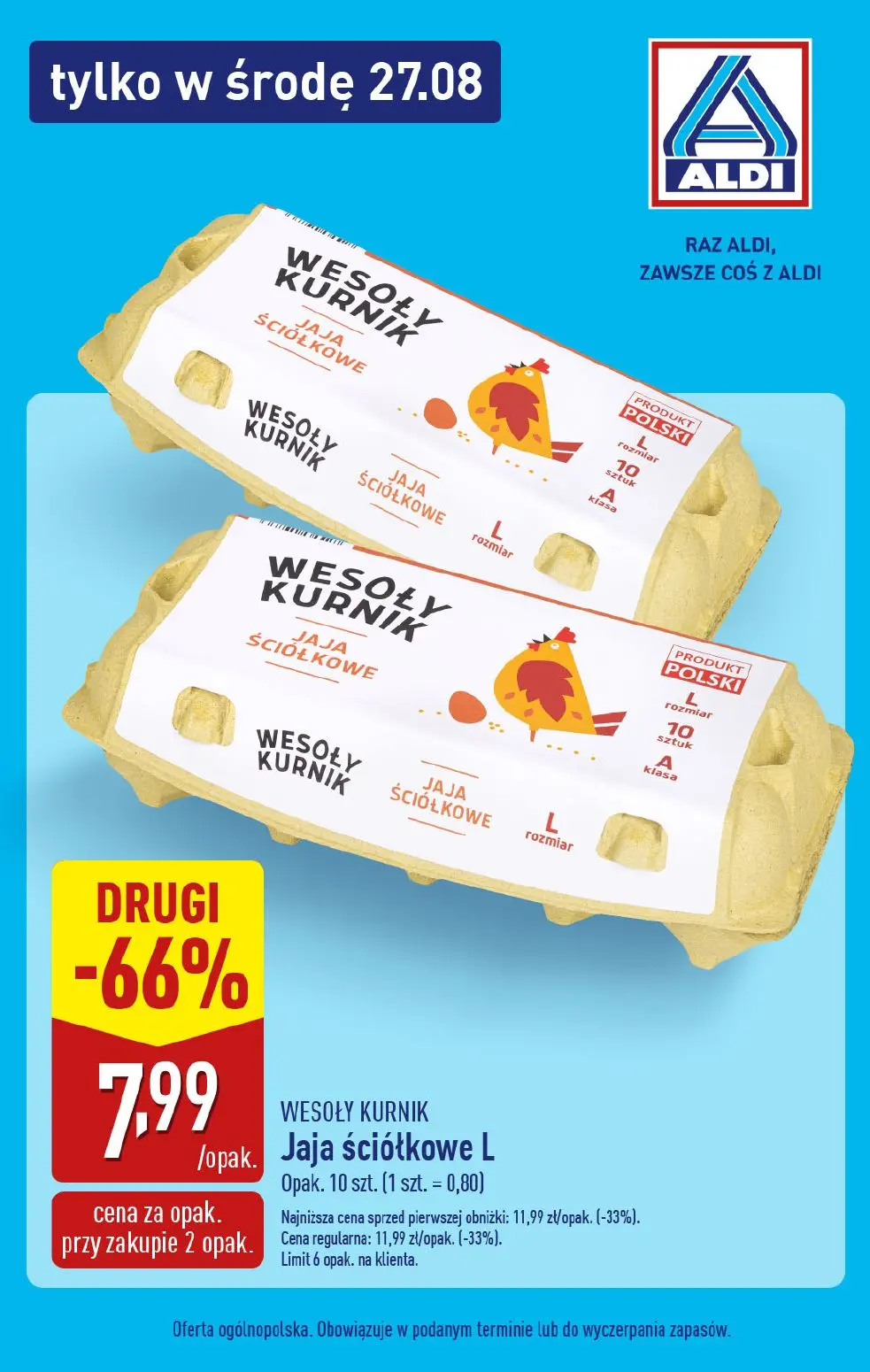 gazetka promocyjna ALDI Tylko w ŚRODĘ - Strona 1