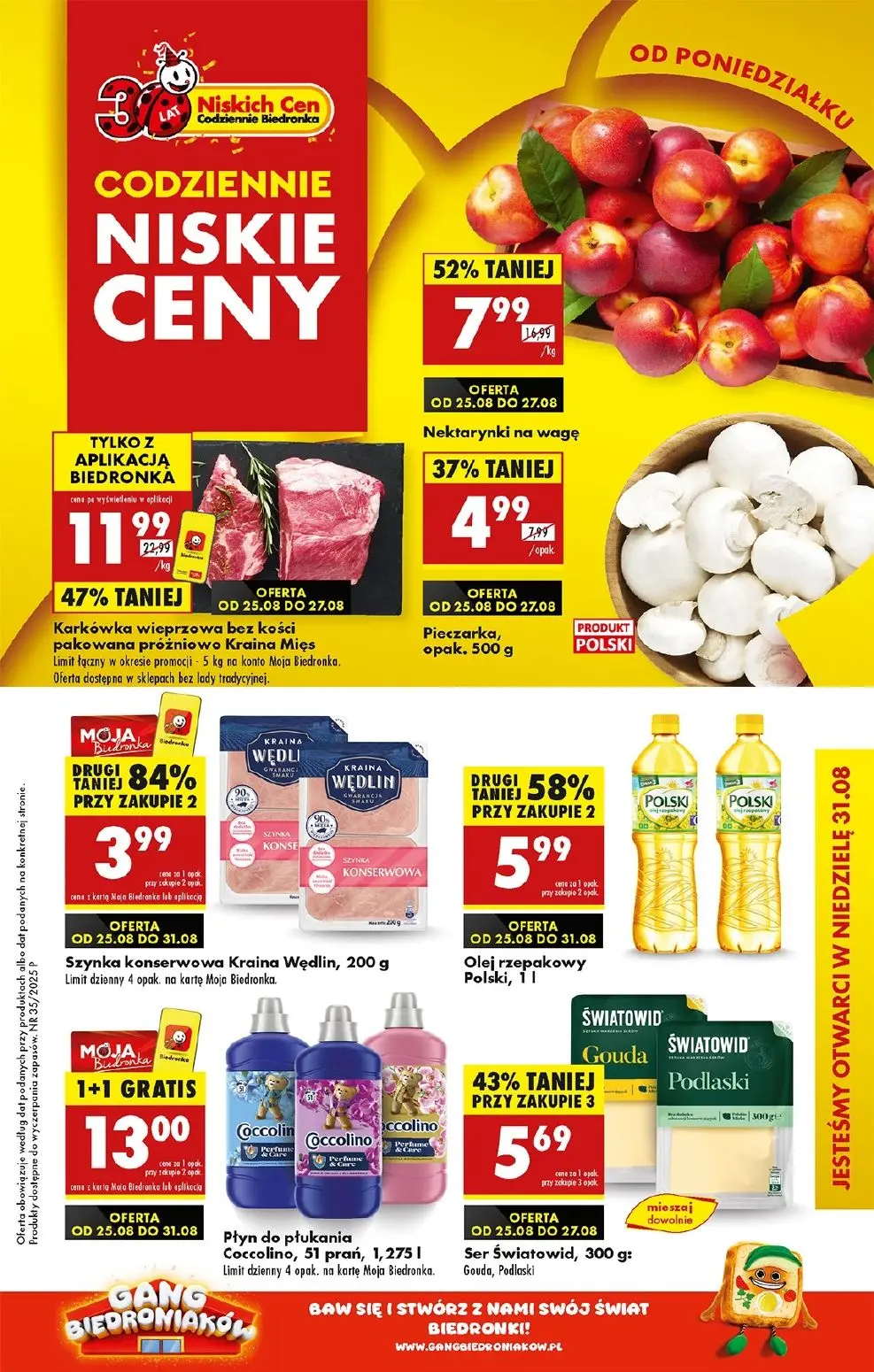 gazetka promocyjna Biedronka Od poniedziałku - Strona 1