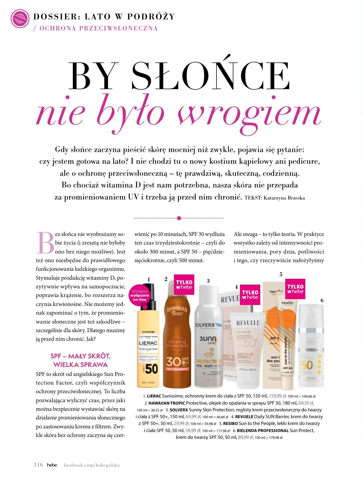 gazetka promocyjna hebe Moje piękne letnie wakacje - Strona 116