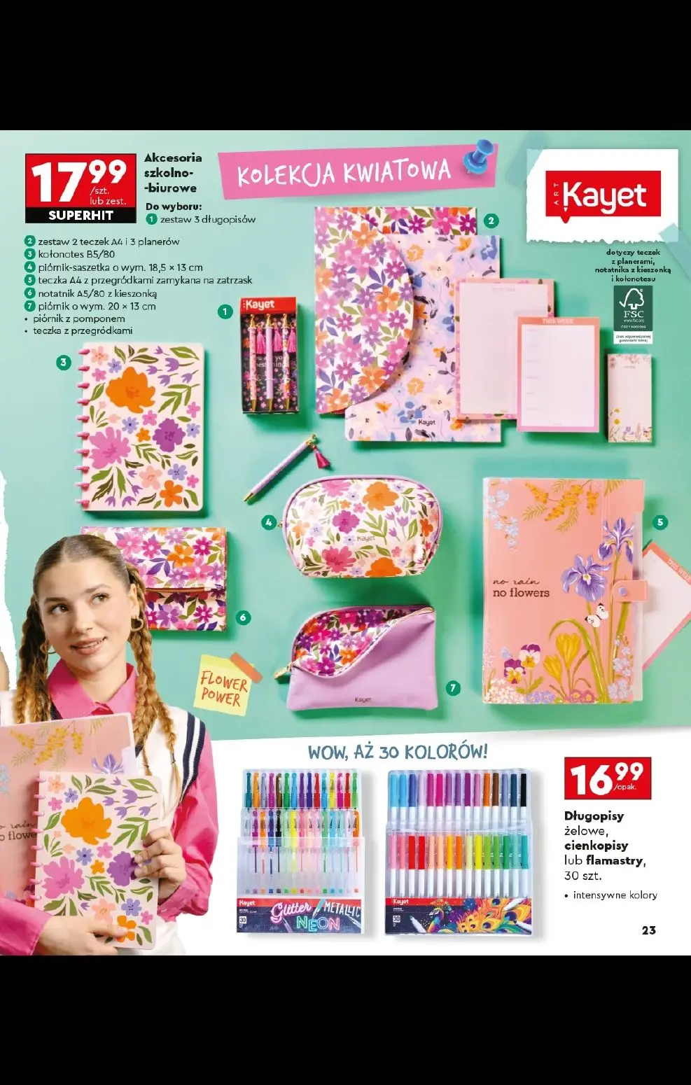 gazetka promocyjna Biedronka Złap zajawkę na wyprawkę - Strona 23