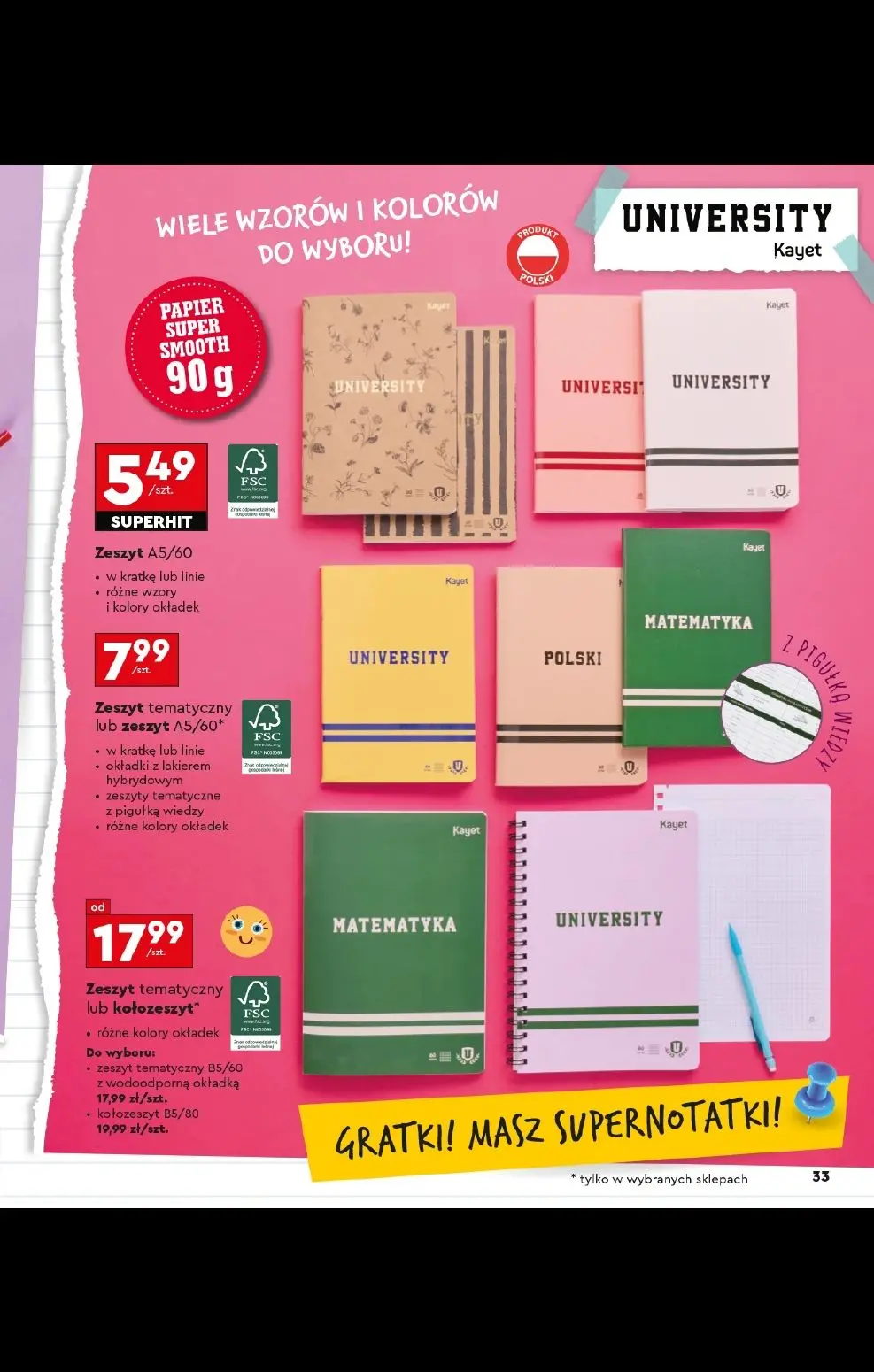 gazetka promocyjna Biedronka Złap zajawkę na wyprawkę - Strona 33