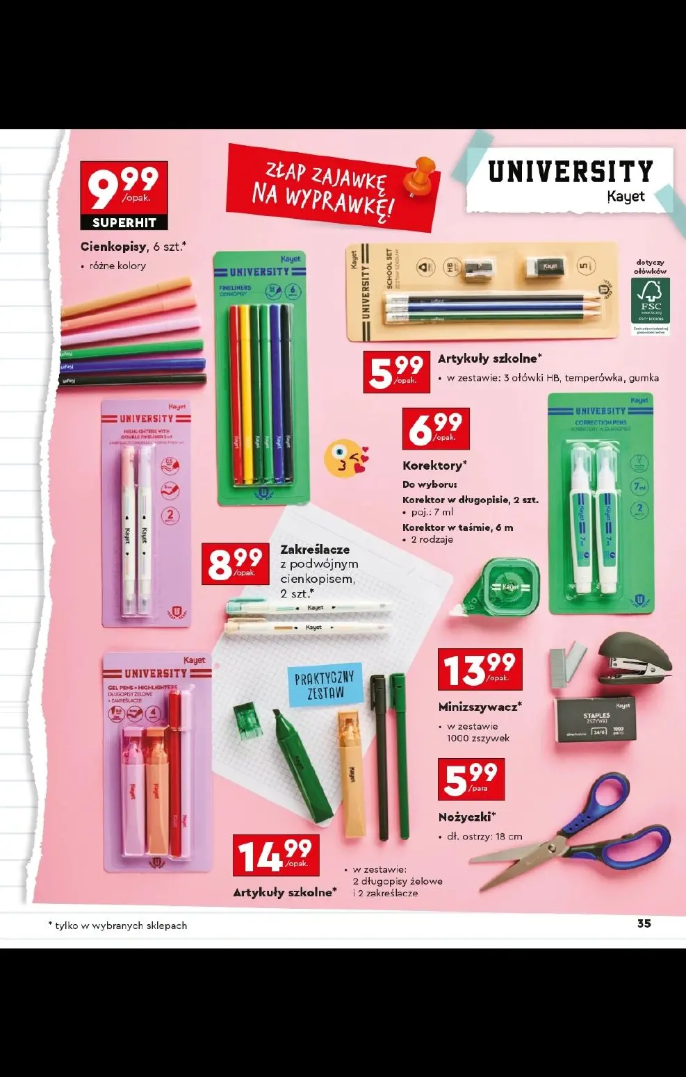 gazetka promocyjna Biedronka Złap zajawkę na wyprawkę - Strona 35