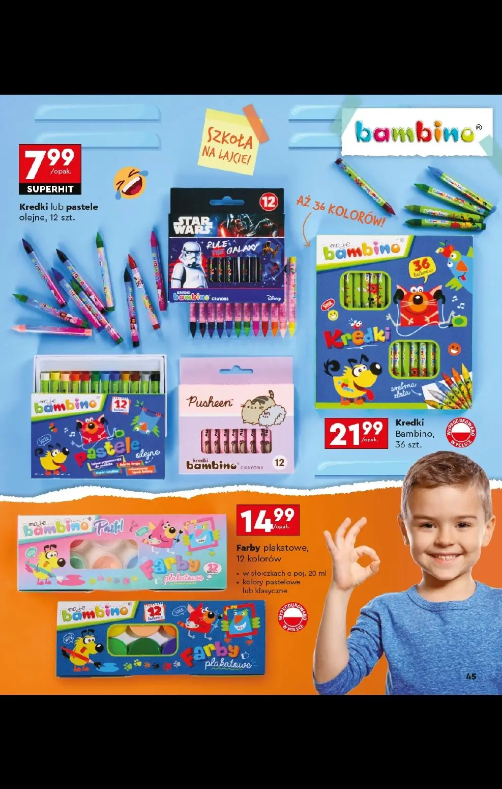 gazetka promocyjna Biedronka Złap zajawkę na wyprawkę - Strona 45