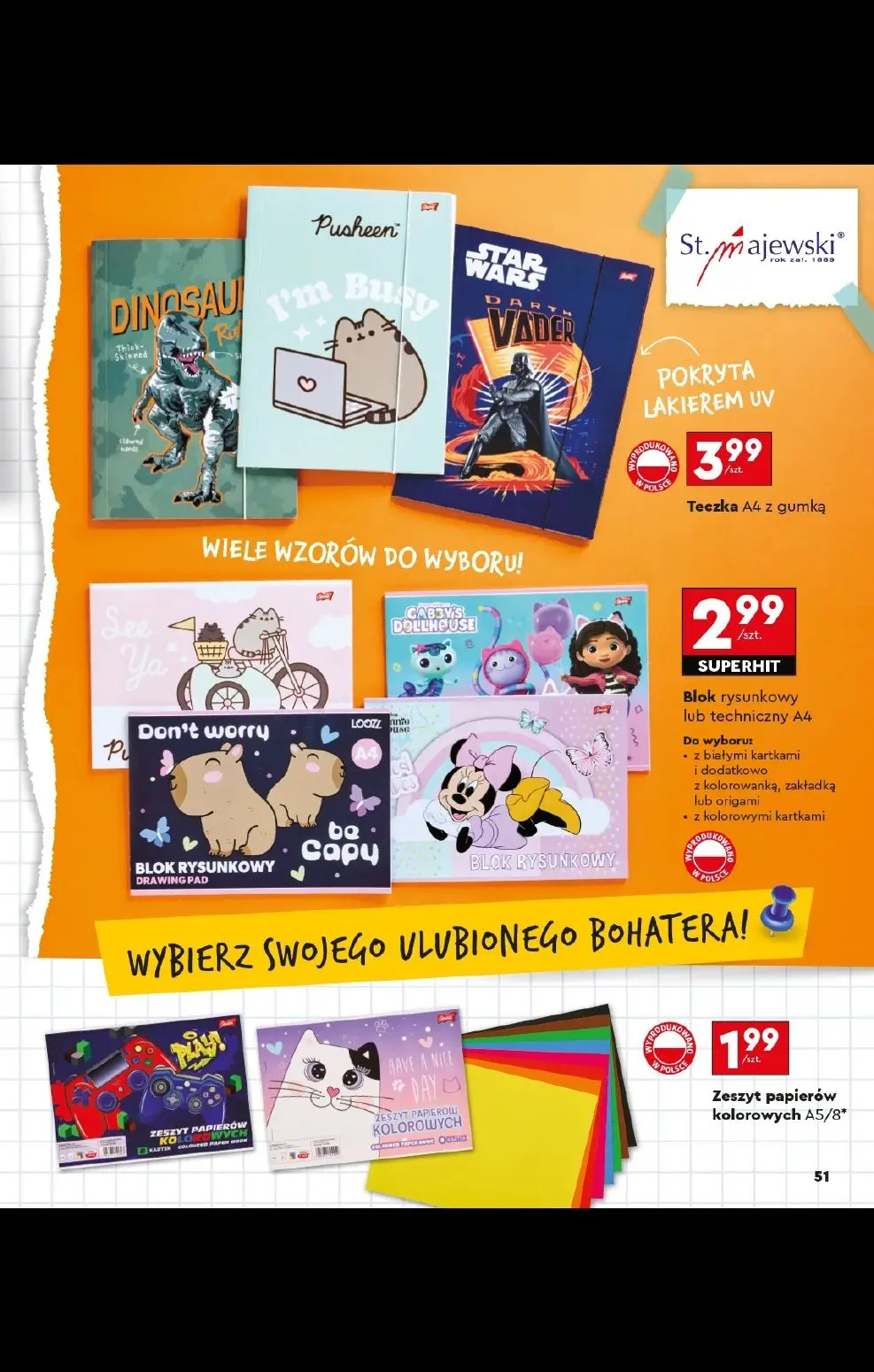 gazetka promocyjna Biedronka Złap zajawkę na wyprawkę - Strona 51