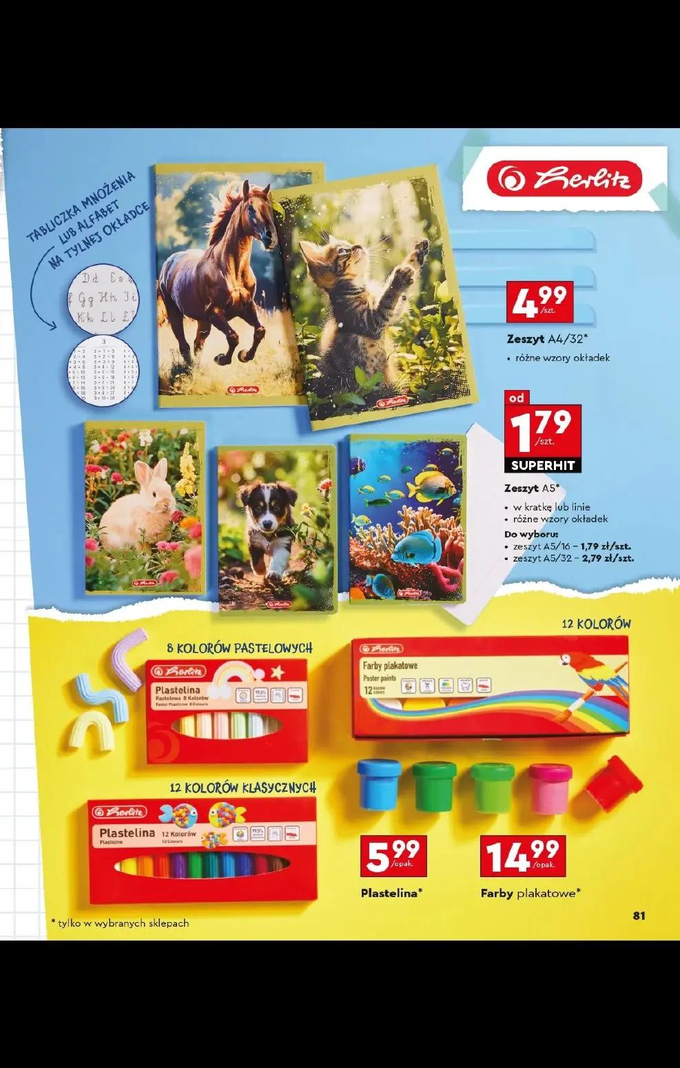 gazetka promocyjna Biedronka Złap zajawkę na wyprawkę - Strona 81